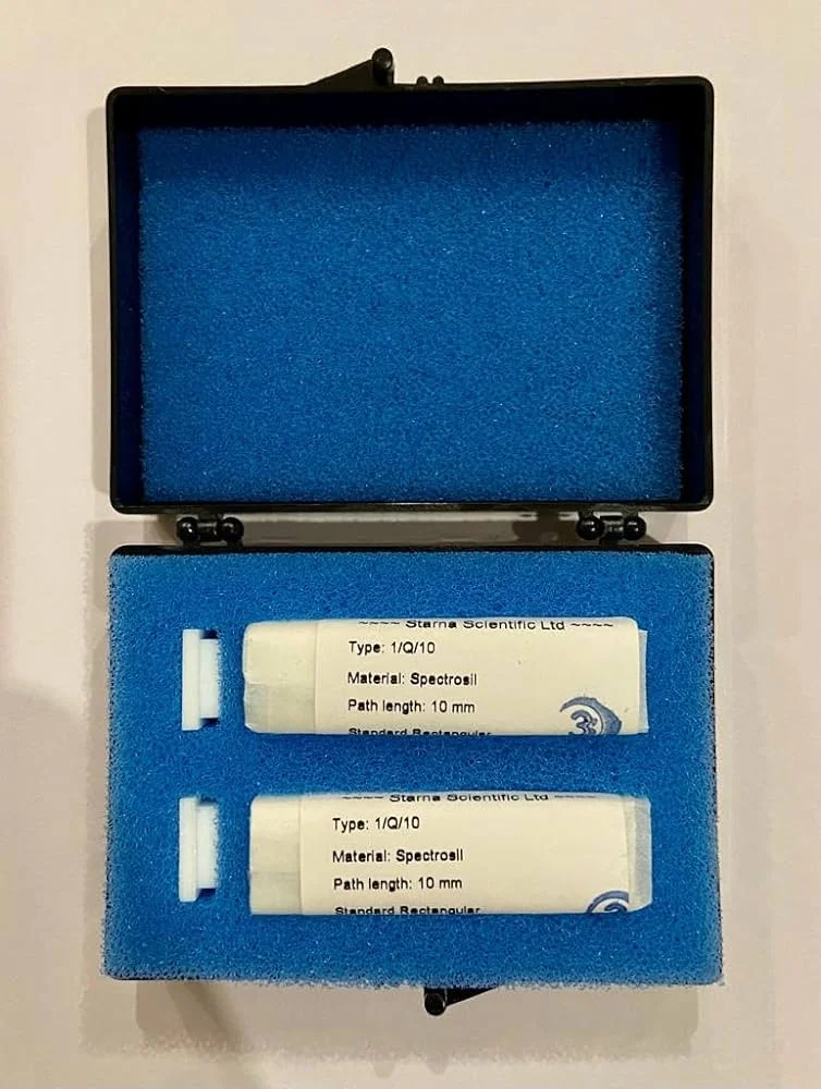 Starna Cuvette Standar Quartz 10 mm untuk Spectrophotometer UV/VIS (isi 2 kuvet)